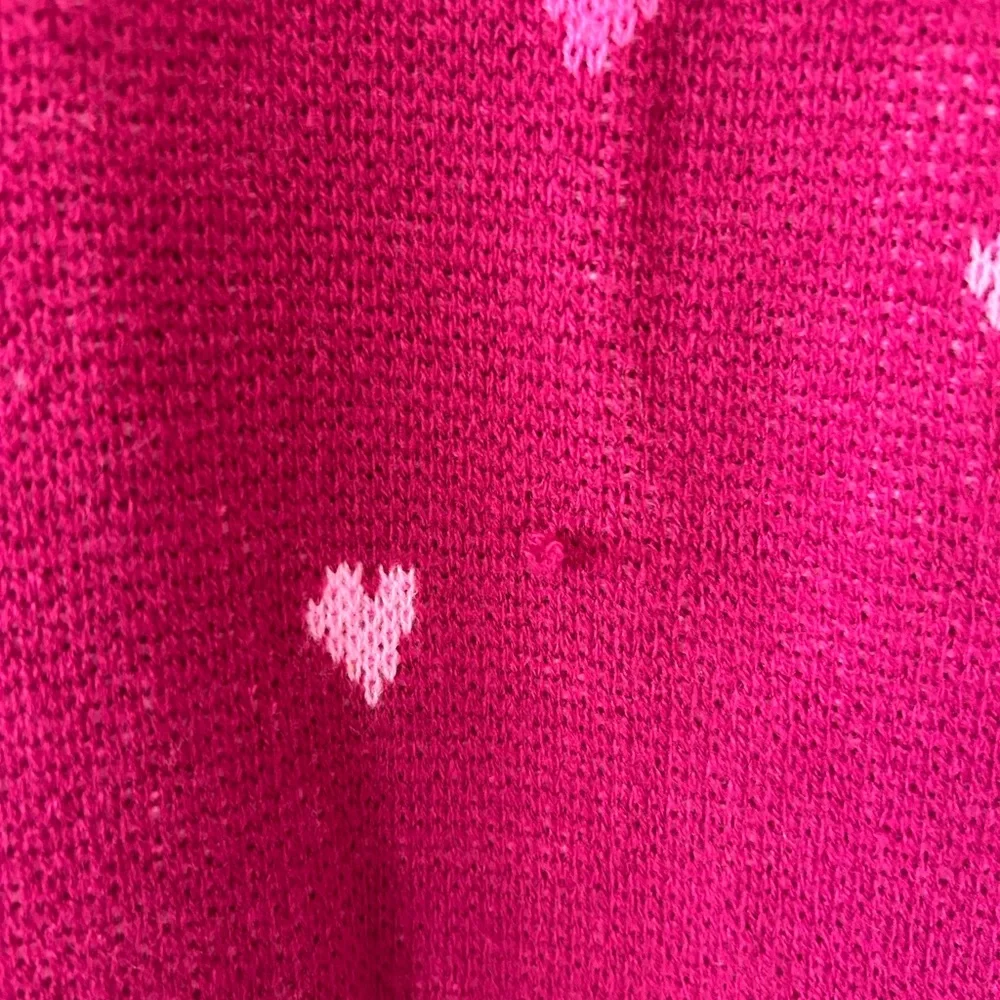 Lilly Pulitzer Elizabelle Sweater Mulberry Hearts Medium EUC - Picture 5 of 5